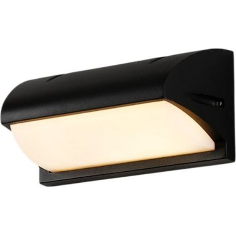 Applique Murale Extérieure LED Noire, 18W, Étanche IP65, Aluminium Moulé Sous Pression, Luminaire de Porche (1/5)