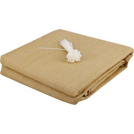 Filet d'ombrage 90% Intimité Clôture 1x1m Renforcé avec 10 Colliers de Serrage Inclus pour Jardin (1/4)