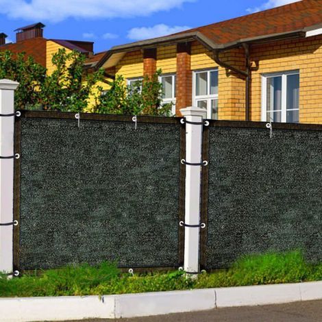 Voile D'ombrage - Rectangulaire 4 x 5 M - 70 % Protection Solaire - Noir - Polyéthylène - Œillets Aluminium - 1 Pièce (1/5)