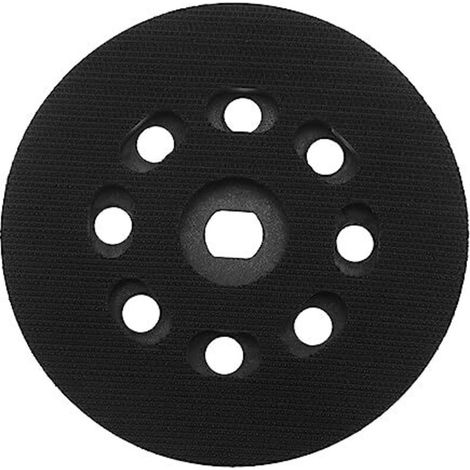 Plateau de ponçage de rechange auto-agrippant de 125 mm à 8 trous, compatible avec les ponceuses Black & Decker BD190, KA190E et SPEC375. (1/5)