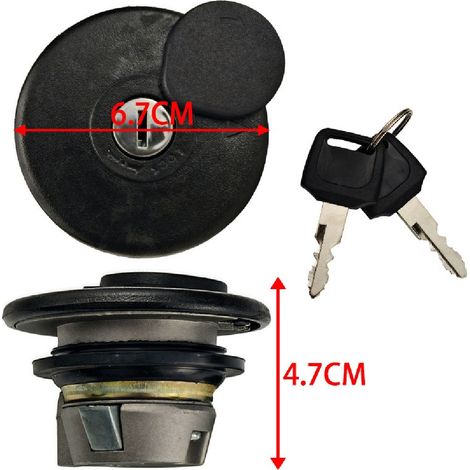 Motorrad-Modifikationsteile: Little Turtle King Tankdeckel- und Schlüsselset, separater Kraftstofftank und Zündschalter, Universaltyp. (1/4)