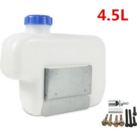 Chauffage d'appoint universel en plastique de 4,5 L pour réservoir de carburant (essence, diesel, etc.) pour voiture, camion, caravane, camping-car. Compatible avec les boîtes de rangement et les outi