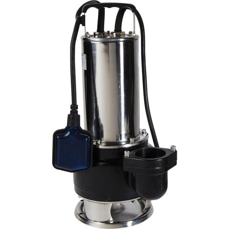 1 Pompe d'évacuation, 1500 W, turbine inox, eaux chargées, 24 m³/h, cave