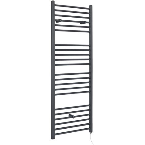 Hudson Reed Artle - Sèche-Serviettes Design Électrique Moderne Plat - Anthracite  - 160 cm x 40 cm