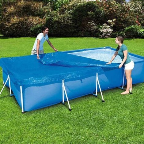 Couverture Piscine - PE 260x170 cm - Pour Piscines Hors Sol Rectangulaires - 1 Pièce (1/4)