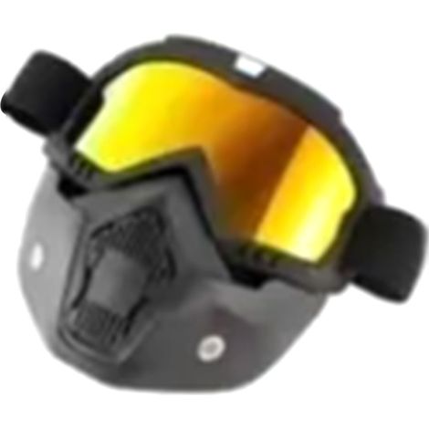 Masque Harley-Davidson, monture noire, verre gris, coque motocross, lunettes anti-vent, équipement outdoor (processus, sans échantillon) (exclusif Mexique). Ancien modèle, monture noire et verre rouge (1/5)