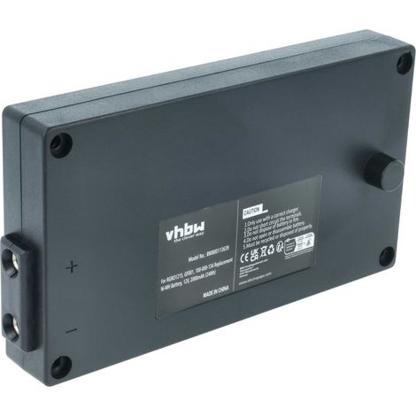 vhbw Akku kompatibel mit Gross Funk T52, Vario Industrie-Funkfernsteuerung Fernbedienung (2000 mAh, 12 V, NiMH) - Schwarz