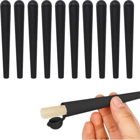 Lot de 10 manchons de transport de 120 mm,Tube, joints,Manchons à joints manchons de transport, manchons de transport, pochettes en plastique pour papier et petites pièces - Noir (1/5)