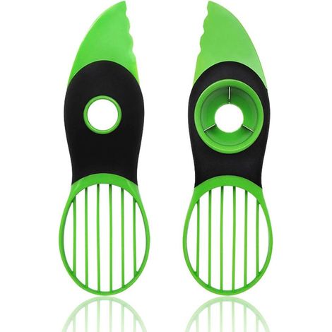 Cortador de aguacate 3 en 1: pelador, cortador y cuchillo / Ideal para cortar frutas (1/5)