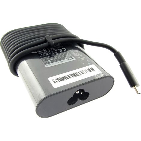 65w USB-C Type-C AC Power Adapter Charger + Power Cable 2YK0F M1WCF (1/5)