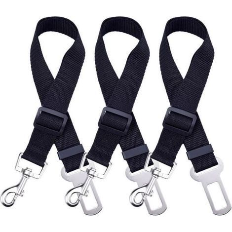 Panlom Set di 3 cinture di sicurezza regolabili per cani, adatte ad auto e veicoli. (1/4)
