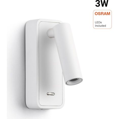 Lampe de lecture "RAAM" 3W - Réglable - OSRAM Chip - Blanc (1/5)
