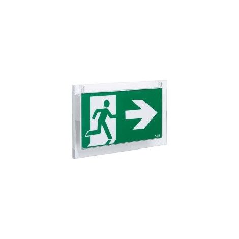Ceag Notlichtsysteme LED-Rettungszeichenleuchte RAL9003 IP42 30m CrystalWay 19522 AT