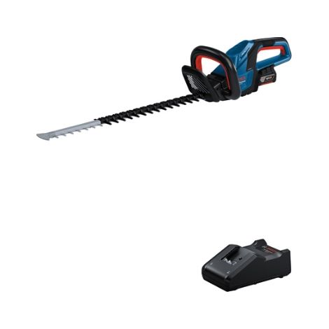 Tagliasiepi a batteria Bosch GHE 18V-60, 1x 4,0 Ah e caricabatterie (1/5)