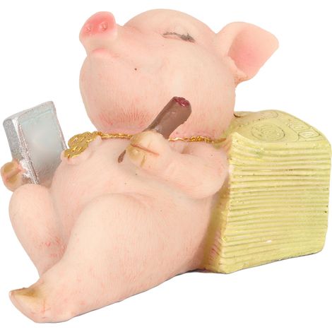 Ornements inspirants, bibelots originaux et décorations somptueuses sur le thème des cochons pour la maison et la voiture. (1/5)