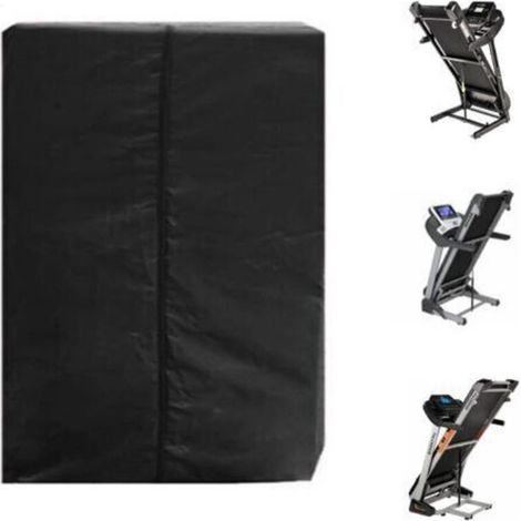 bâche pour voiture,Housse de Tapis de Course Pliable, Housse Anti poussière Pliable pour Tapis de Course 210D Coupe-Vent, imperméable à la Pluie, bâche en Tissu Oxford，95×75×160cm，noir