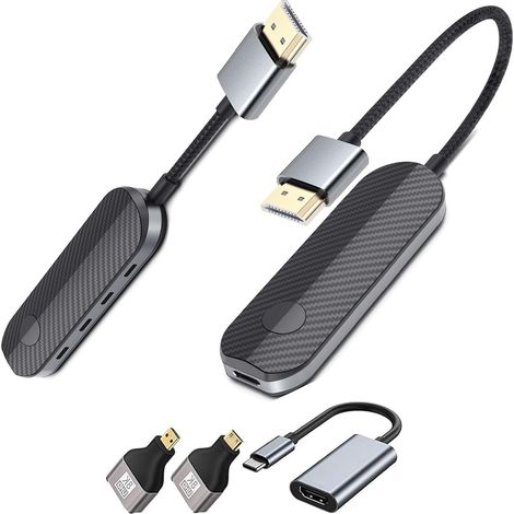 Émetteur et récepteur HDMI sans Fil [1080P Full HD], Transmission sans Fil HDMI pour Le Streaming Depuis PC, Ordinateur Portable, Console vers téléviseur, projecteur - sans Fil et Facile (1/5)