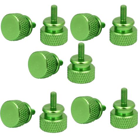 Vis moletées M3x7mm vertes en alliage d'aluminium pour boîtier PC (lot de 10) - Sourcer Map (1/3)