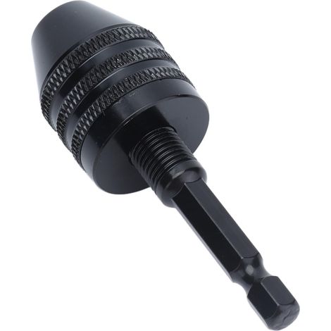Mandrin à embout hexagonal 0.6‑8mm en alliage d'aluminium pour changement rapide, outil de serrage pour meuleuse et tournevis.
