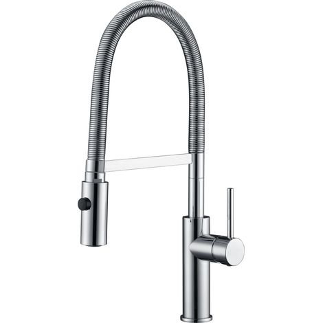 Grifo de cocina monomadno vertical con caño muy alto acabado cromado Torino de Imex (1/4)