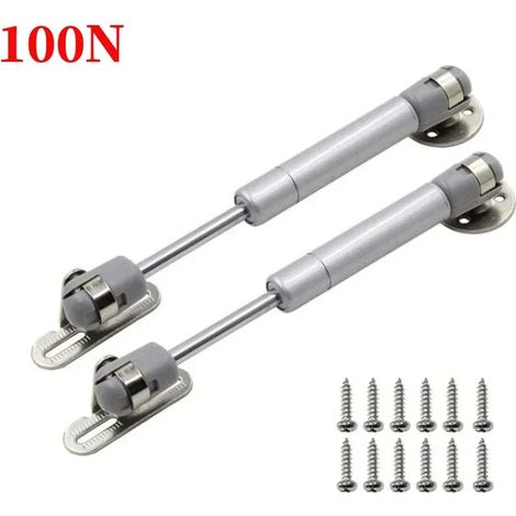 (2 pièces 100 N) Vérins à gaz pour charnières de placard, support de levage à âme en cuivre pour portes de placards de cuisine, barre de support hydraulique (1/5)