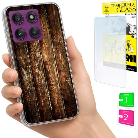 Custodia per Motorola Edge 60 Pro, cover posteriore con foto e vetro 9H. (1/5)