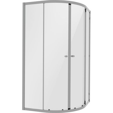 Baridi DH302 Quadrant Shower Entry Enclosure 900 x 900 x 1850mm with 6mm Tempered Glass - Chrome (1/5)