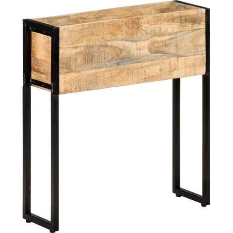Pflanzkübel 60x20x68 cm Raues Mangoholz
