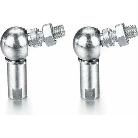 Lot de 2 roulements à billes CS16 en forme de L - Tige filetée (M10 x 1.5)