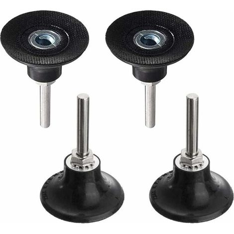 4Pcs Plateaux de Polissage 50mm Disc Pad Support de Disque Abrasif de Ponçage Mandrin Polissage avec Tige de 1/4 '' Porte-Disque Rondes à Verrouillage Changement Rapide pour Outil Rotatif (1/5)