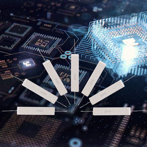 10 résistances cimentées de puissance ±5% haute précision pour circuits imprimés 20W (10R) (1/5)