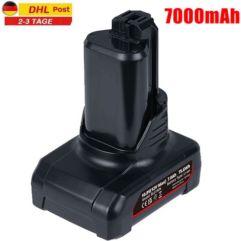 7.0Ah 12V pour Bosch 2607337302 Professional GBA de batterie bat411 Li-ion GSR GDR GSA bat411 BAT411A BAT412A (1/5)