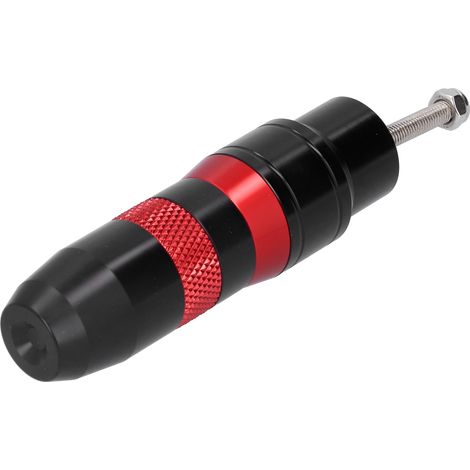 Pare-chute de pot d'échappement moto en alliage d'aluminium, protection anti-chute universelle (Rouge) (1/5)