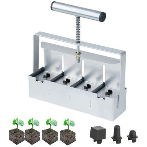 Pair - Blocage du Sol à la Main, Seed Block Makers at a Time Bloc de Terre,Terre de Jardin Terre d'empotage pour Les Plantes d'extérieur (1/5)