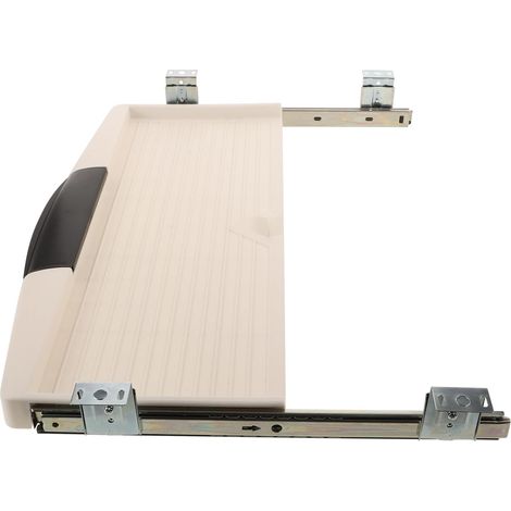 Tiroir D'ordinateur Saisie en Plastique et Fer, Facile à Utiliser, Tiroir Bureau pour Clavier de Bureau, 1 Set Compact et Pratique (1/5)