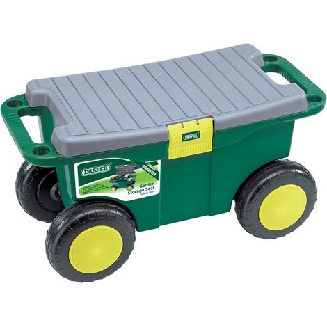Draper Tools Garden Cart and Seat, 56x27.2x30.4 cm, Green, Model 60852