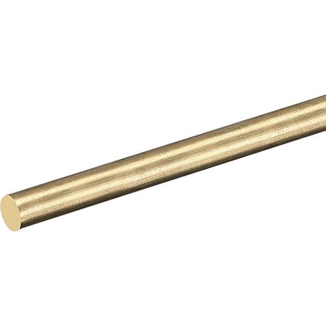 1 Pack 6mm x 400mm, Brass Solid Round Rod, Brass Rod Tower Bar Stock for DIY Crafts (1/5)