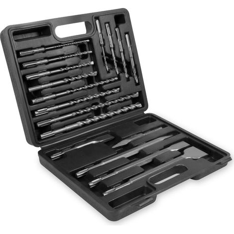 Coffret de forets et burins SDS Plus Universel Avec étui rangement 17 pièces (1/4)