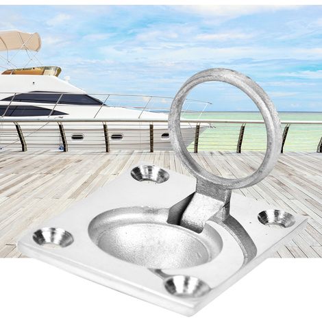 Poignée de Levage pour Pont de Bateau en Acier Inoxydable, Anneau de Traction Plat 48x38mm (1/4)