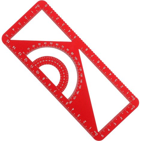 Ensemble rapporteur et équerre Balacoo en alliage d'aluminium (1/5)