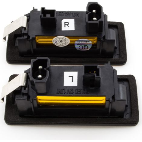Luces LED para matrícula BMW E39 E46 E60 E61 E70 E71 E90 E91 E92 E93 F10 F18 F30 F31 (juego de 2 piezas) (1/2)