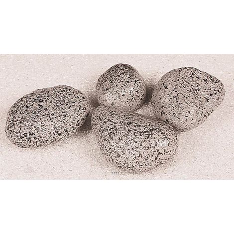 Assortiment de galets artificiels x4 en Plastique soufflé L 80-140 mm