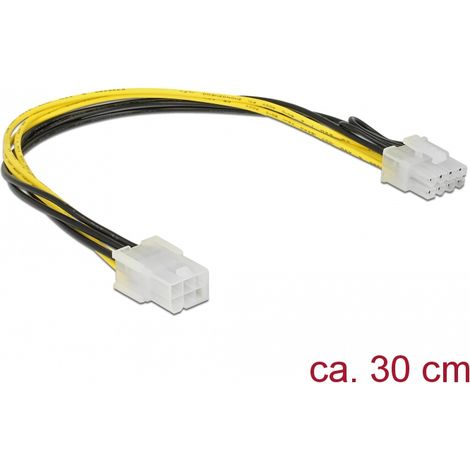 Delock Cable de alimentaciÃ³n PCI Express 6 contactos hembra  8 contactos macho 30 cm