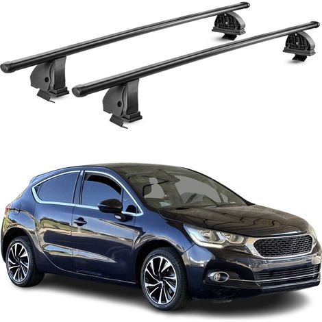 OMAC Stahl Dachträger Querträger DS 4 2011-2018 – TÜV / DIN 75302:2019 – Abschließbar – Max. 75 kg – 2 Stangen – Schwarz (1/5)