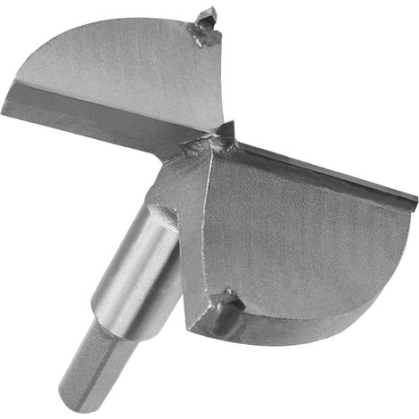 Forstnerbohrer mit 90 mm Durchmesser, Holzlochsäge, Bohrer, Hartmetall-Sechskantschaft, grau, für Holzbearbeitung, Scharnierbohrer, Bohrer