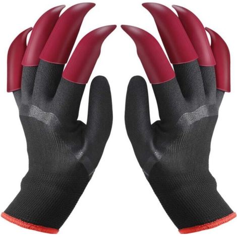 Gants de jardinage avec griffes, gants de jardinage imperméables pour creuser une plantation, gants de travail agricole avec (1/4)
