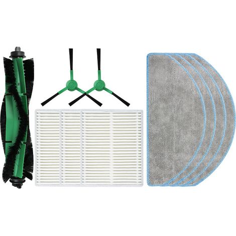 Accesorios compatibles con la aspiradora iRobot Roomba Essential Y0112: cepillo principal, cepillo lateral, filtro de extracción - 9 piezas