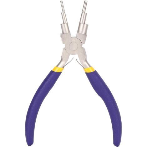 Pliers, Carbon Steel Round Nose Jewelry Pliers Multifunctional Hand Tool for Jewelry Making (1/5)