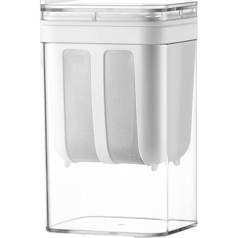 Japanischer Joghurtfilter 1800 ml, ideal für hausgemachten griechischen Joghurt, Sojakäse, ausgestattet mit einem Molkeabscheider und einem Filtersieb zum Abtropfen. (1/5)