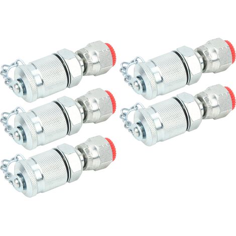 5 Stück Hydraulikprüfadapter Gewindedruckmessgerät Anschlüsse PT/PPT (1/5)